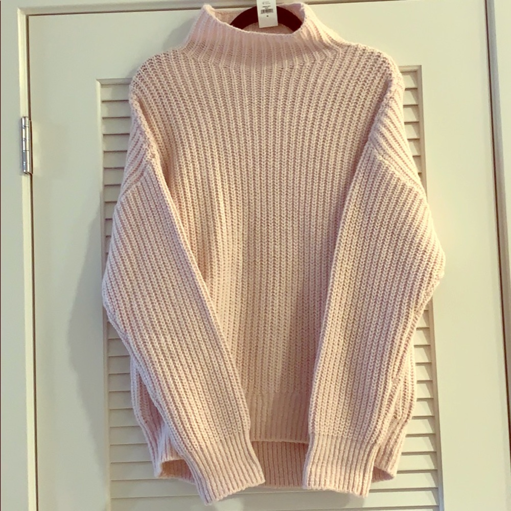 Mock turtle neck sweater